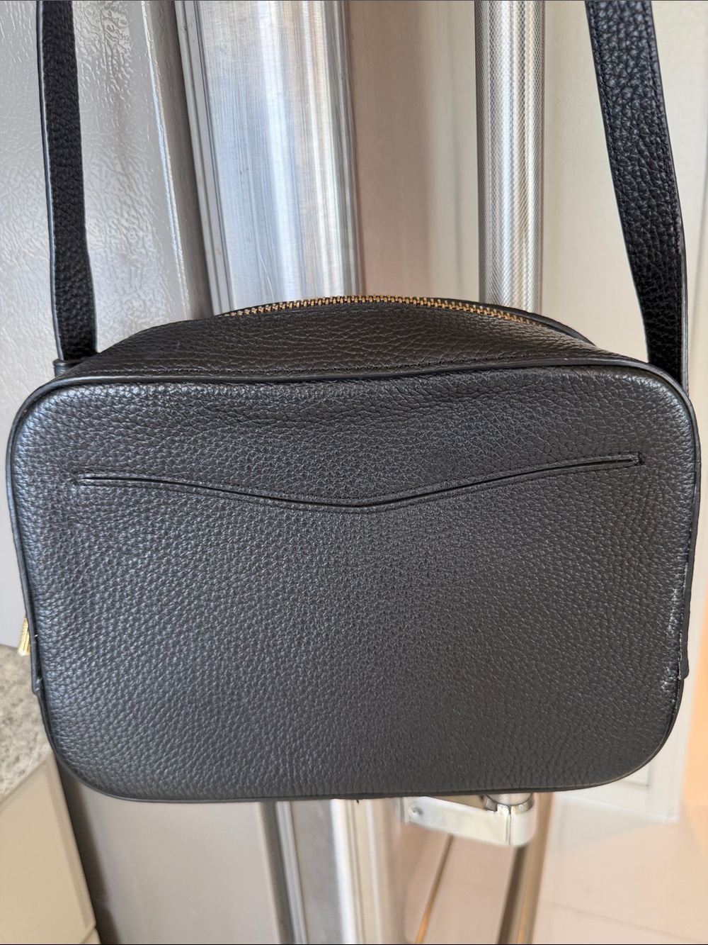Cuyana Textured Leather Crossbody Bag